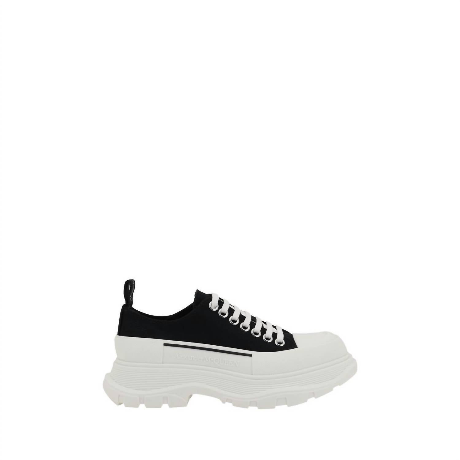 Alexander Mcqueen - Women's Tread Slick Sneakers - black - cotton - shoes