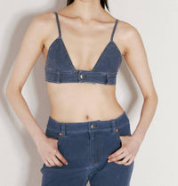 Alexander Wang - Trompe L’oeil Denim Bra Top