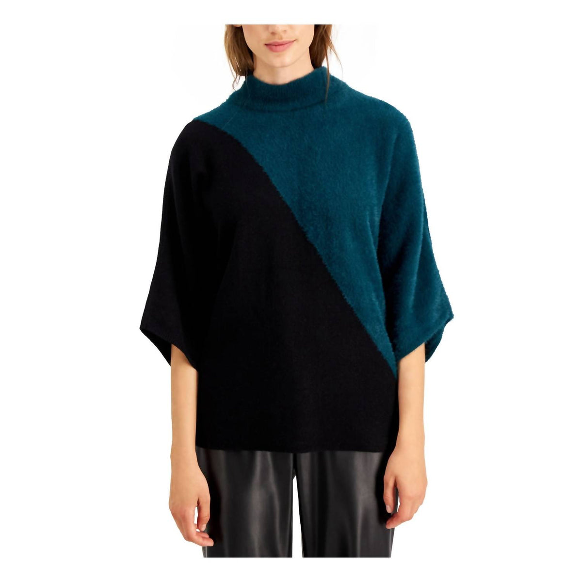 Alfani - Square Sleeve Elbow Length Blouse