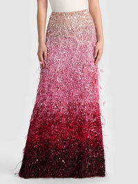 Alice + Olivia - Ashton Feathered Skirt