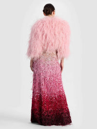 Alice + Olivia - Ashton Feathered Skirt
