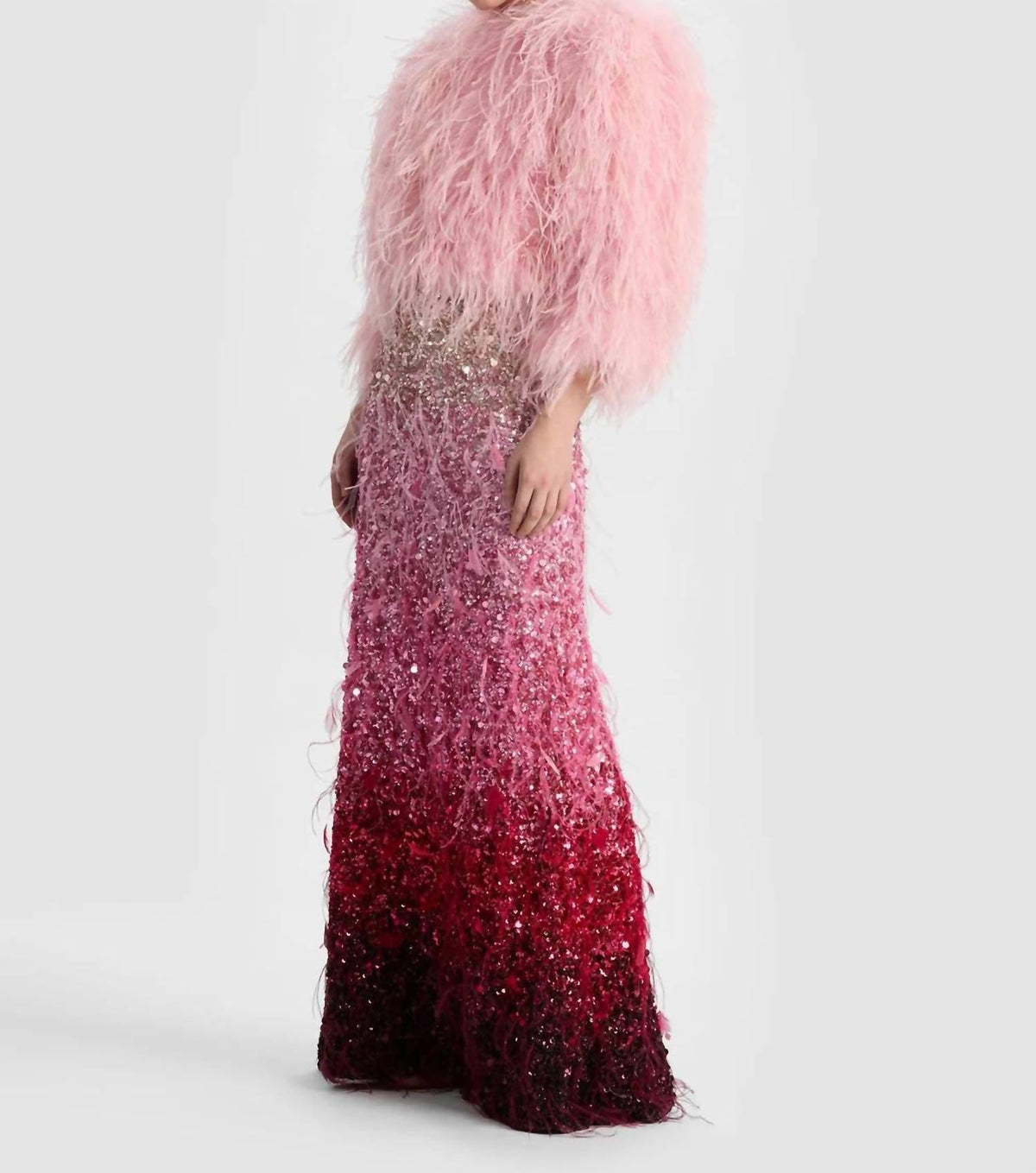 Alice + Olivia - Ashton Feathered Skirt