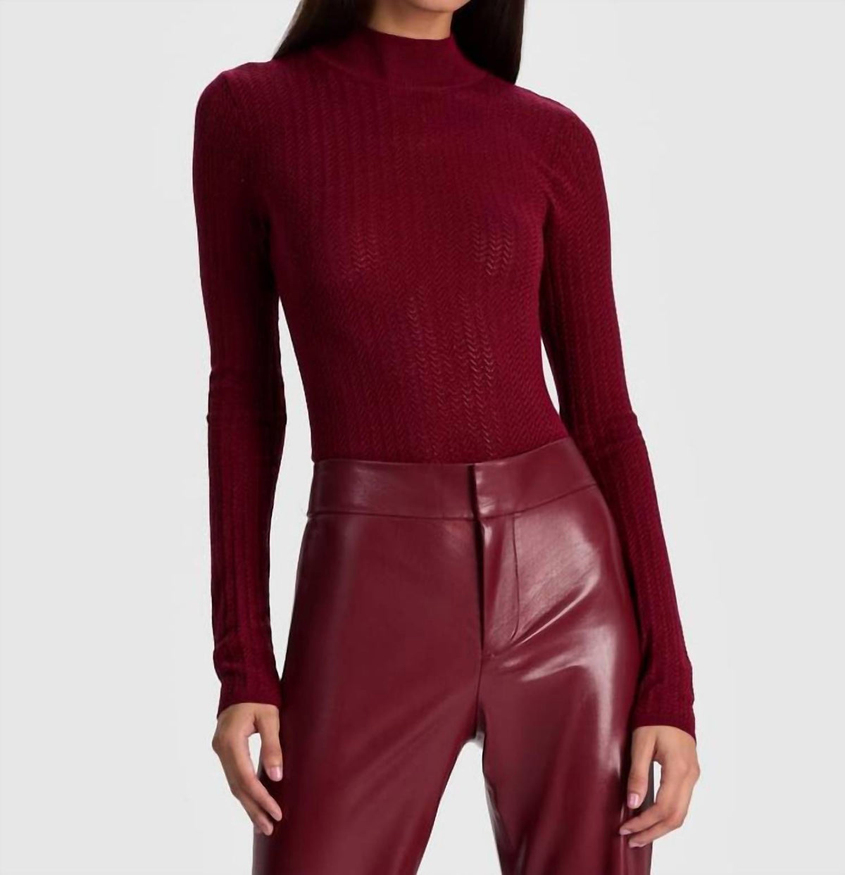Alice + Olivia - Barbara Long Sleeve Pullover Sweater
