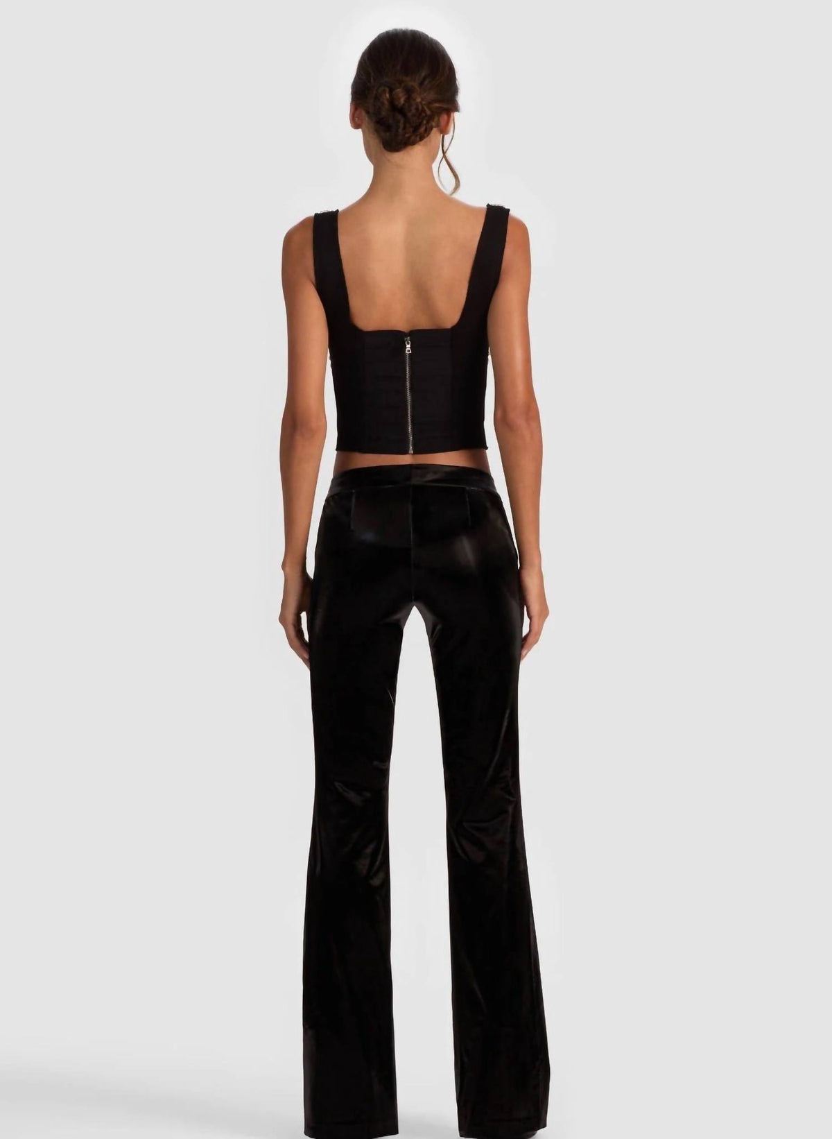 Alice + Olivia - Breslin Embellished Band Tee Corset Top