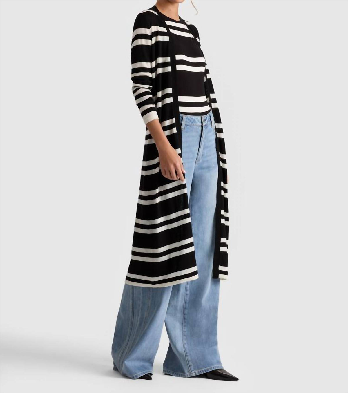 Alice + Olivia - Callan Striped Maxi Cardigan