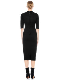Alice + Olivia - Delora Fitted Midi Dress - black - clothing - dresses