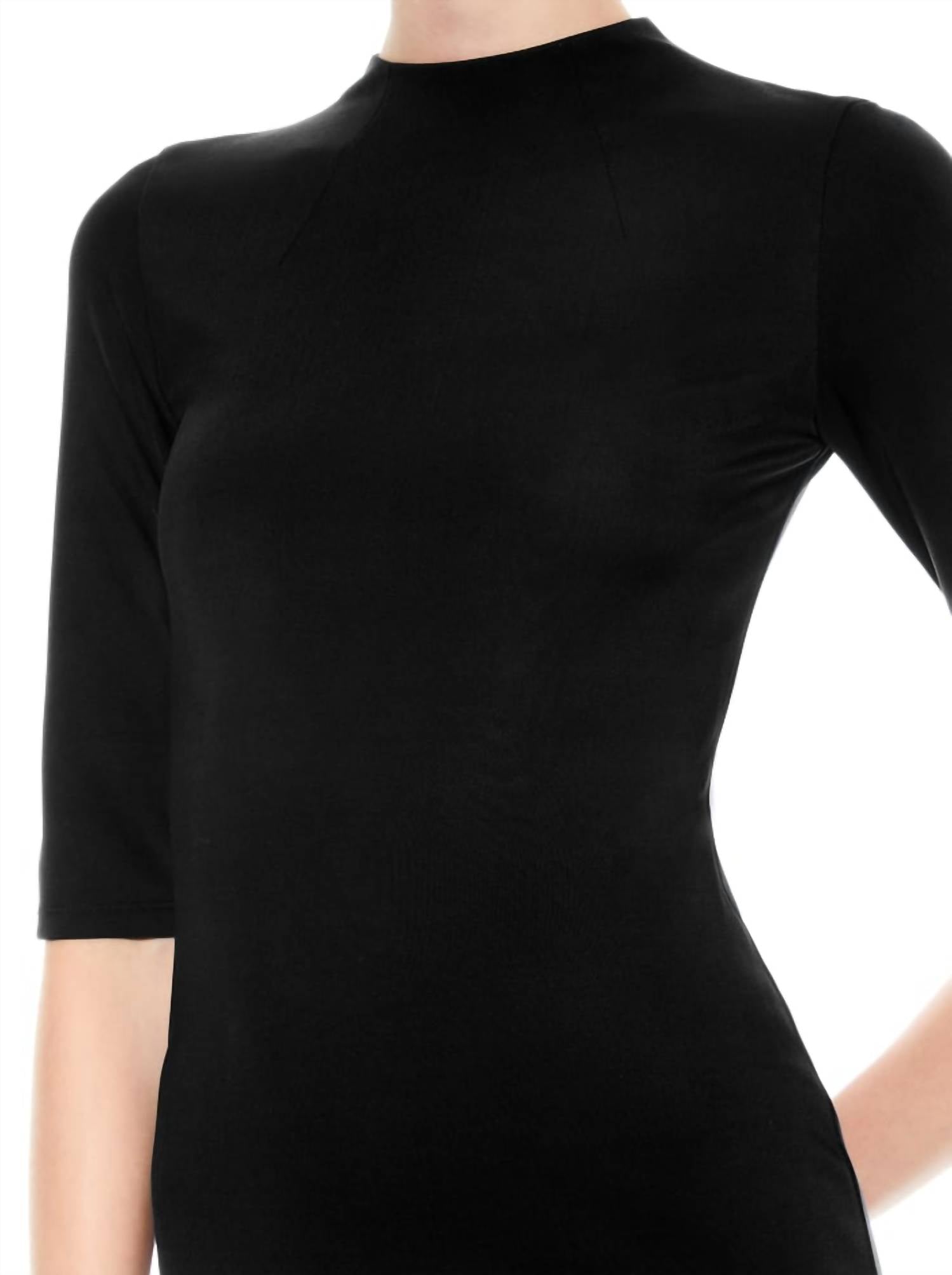Alice + Olivia - Delora Fitted Midi Dress - black - clothing - dresses