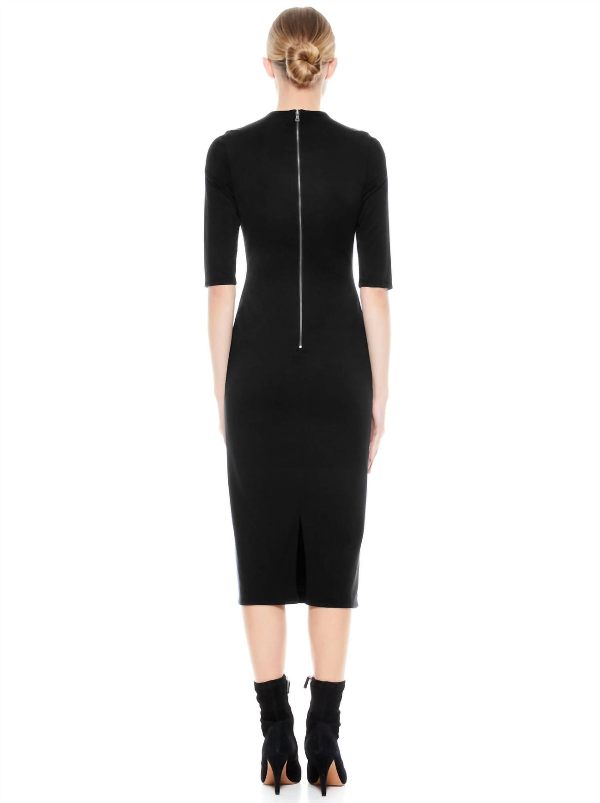 Alice + Olivia - Delora Fitted Midi Dress