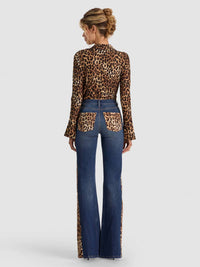 Alice + Olivia - Georgetta Leopard Jean
