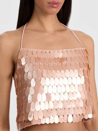 Alice + Olivia - Grazi Paillette Top