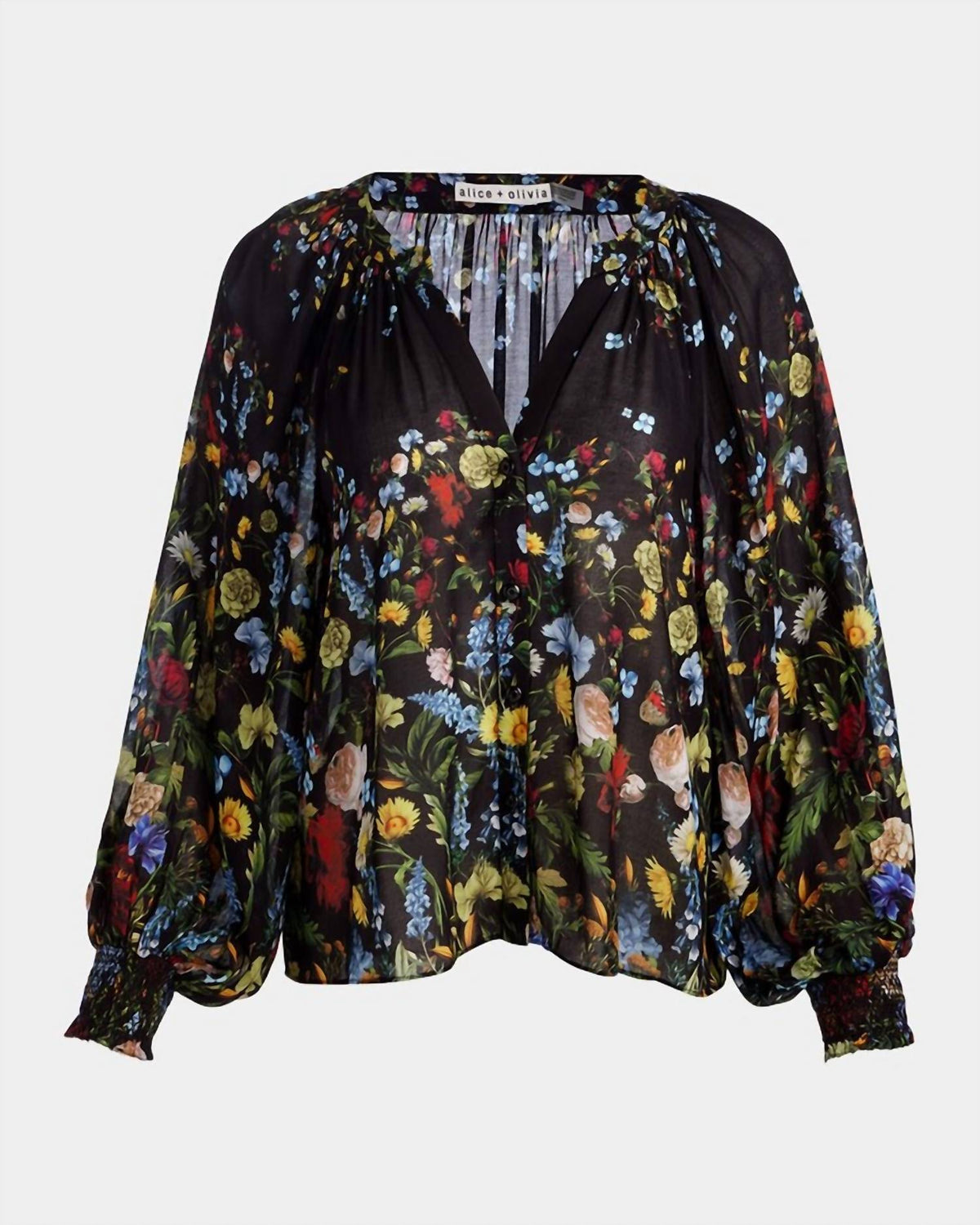 Alice + Olivia - Thalia Long Sleeve Button Down Blouse