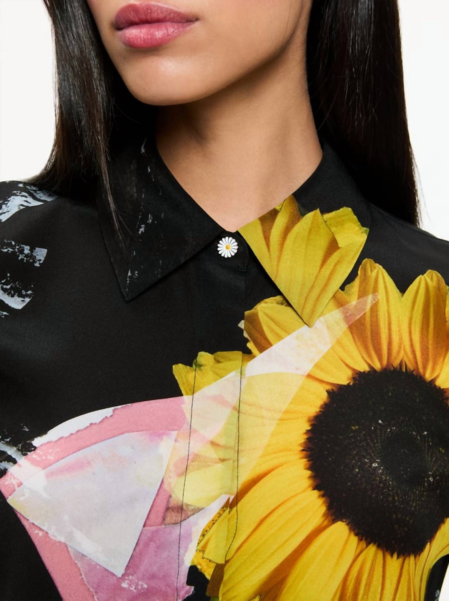 Alice + Olivia - Willa Silk Blouse - black - blouses - clothing