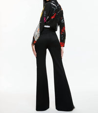 Alice + Olivia - Willa Silk Blouse - black - blouses - clothing
