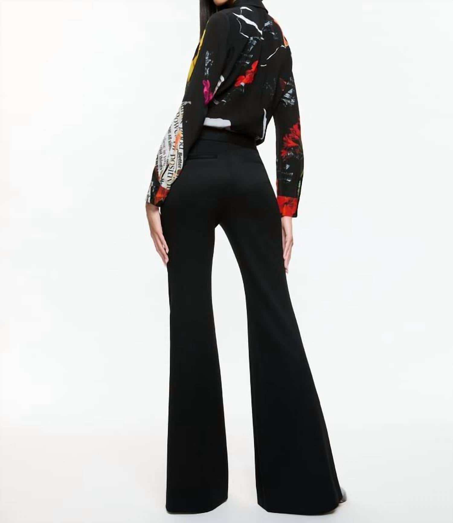 Alice + Olivia - Willa Silk Blouse - black - blouses - clothing