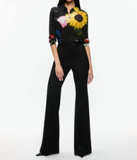 Alice + Olivia - Willa Silk Blouse - black - blouses - clothing
