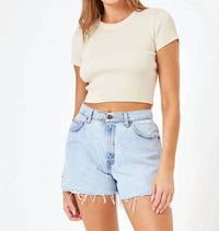 Aligrace - Classic Relaxed Short - blue - clothing - cotton