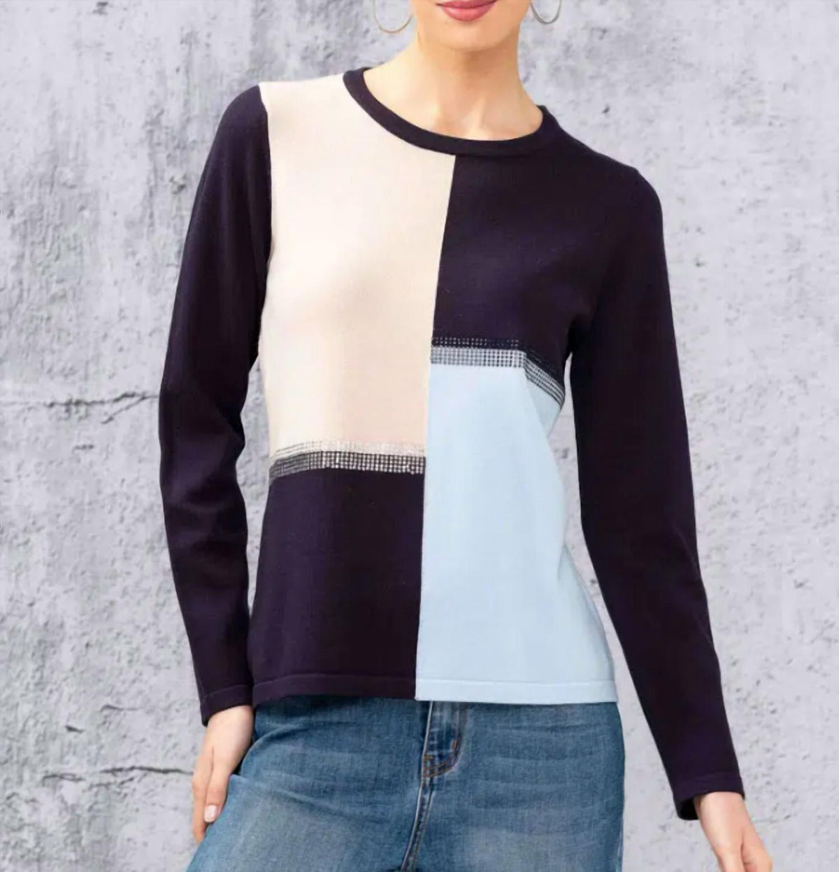 Alison Sheri - Color Block Sweater