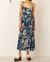 Alix Of Bohemia - Autumn Riviera Coin Dress - blue - clothing - cotton