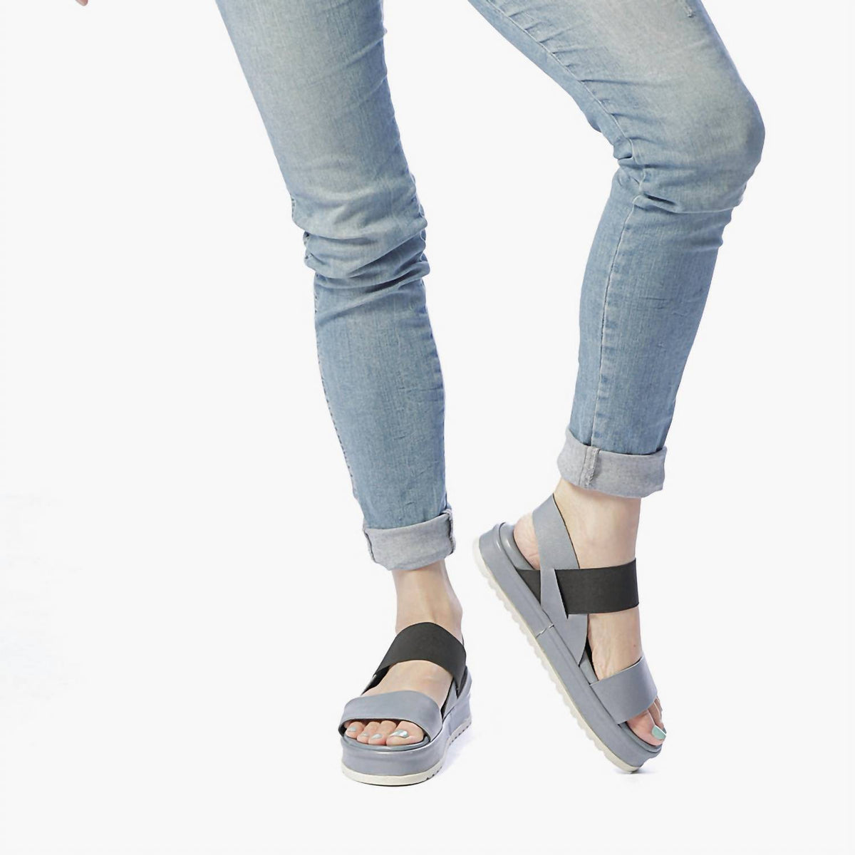 All Black - Women's Banded Trekker Sandal