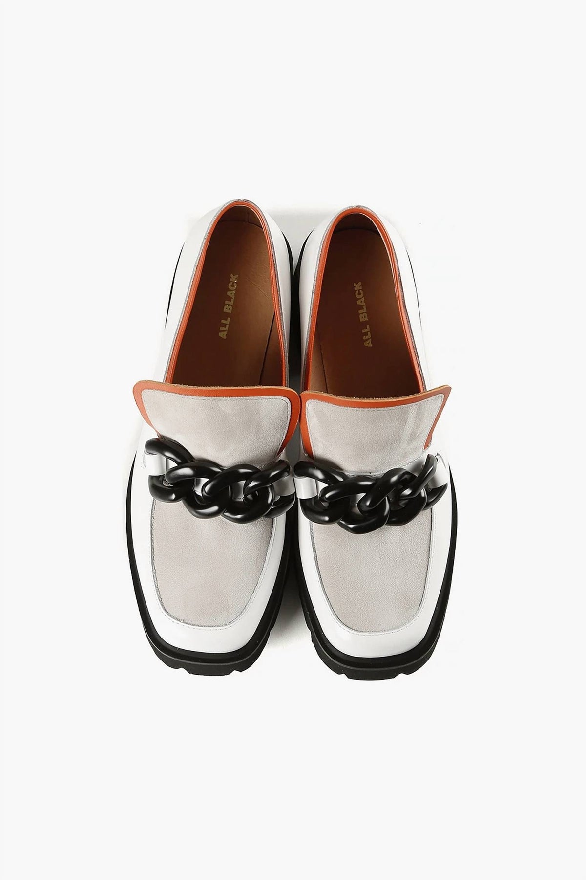 All Black - CHUNK LINKS LADY LUGG LOAFER