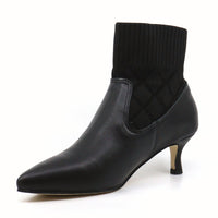 All Black - WOMEN ANKLE SOCK KITTEN HEEL