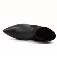 All Black - WOMEN ANKLE SOCK KITTEN HEEL