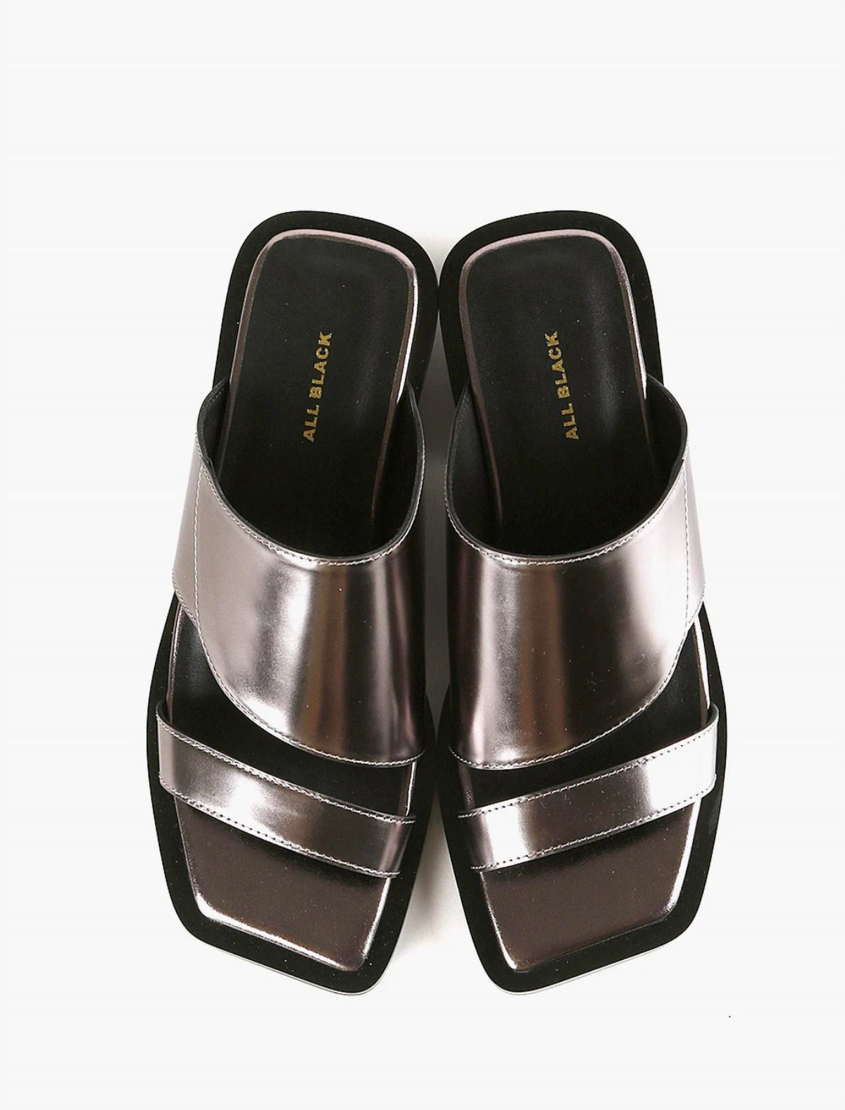 All Black - Women's Angle Mules