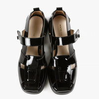 All Black - Women's Patty Lock Flats