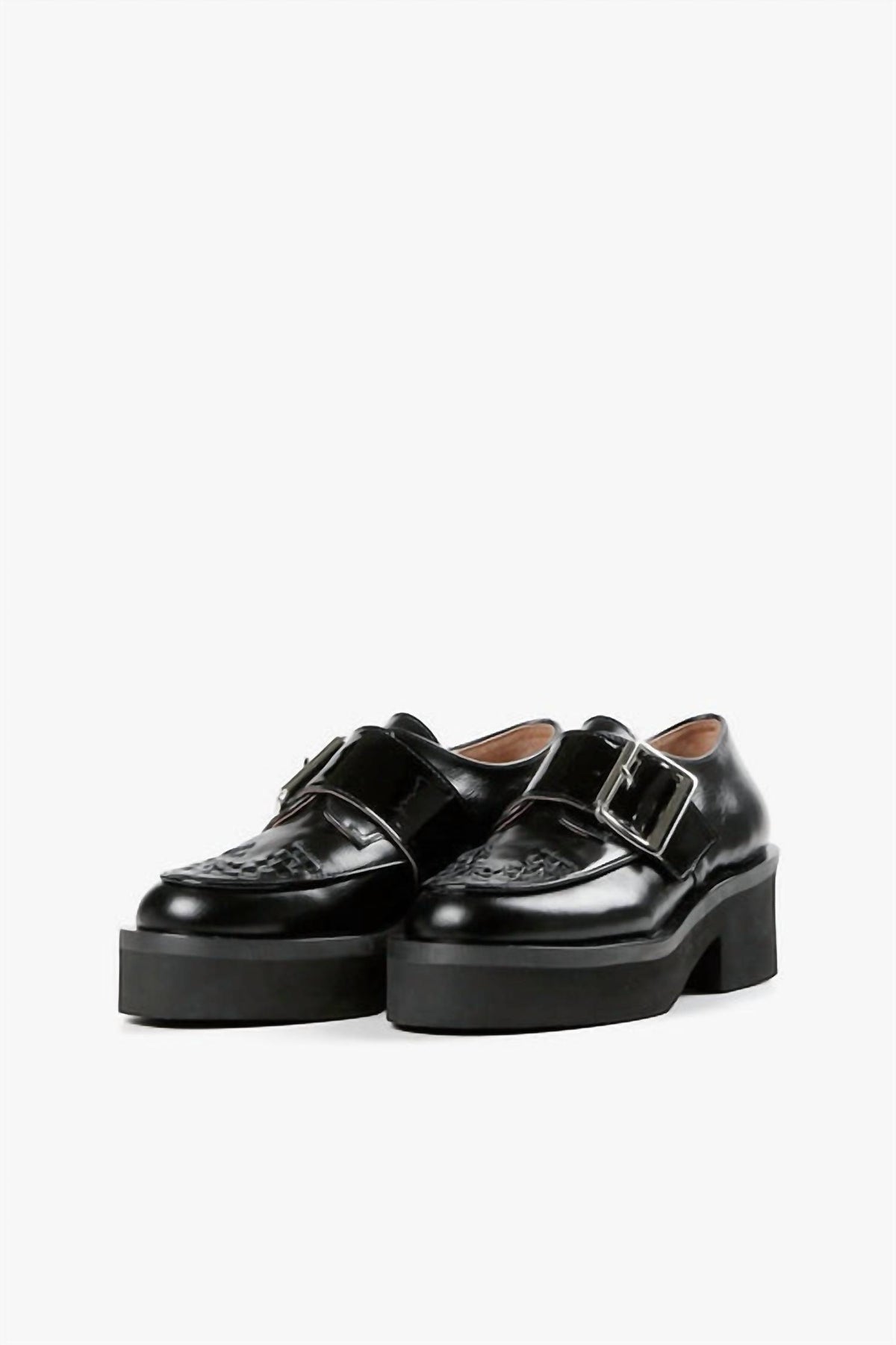 All Black - Women's Woven Solid Luggs Shoes