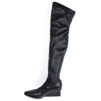 All Black - Women's Square Edge Boots