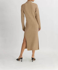All : Row - Marie Tan Turtleneck Sweater Dress
