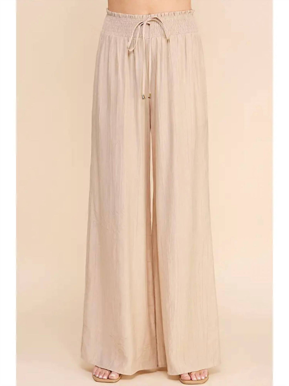 Allie Rose - Bamboo Texture Flowy Pants