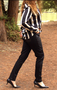 Allie Rose - Chic Couture Striped Blouse
