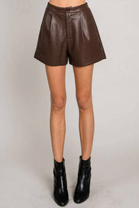 Allie Rose - Lisbon Faux Leather Short