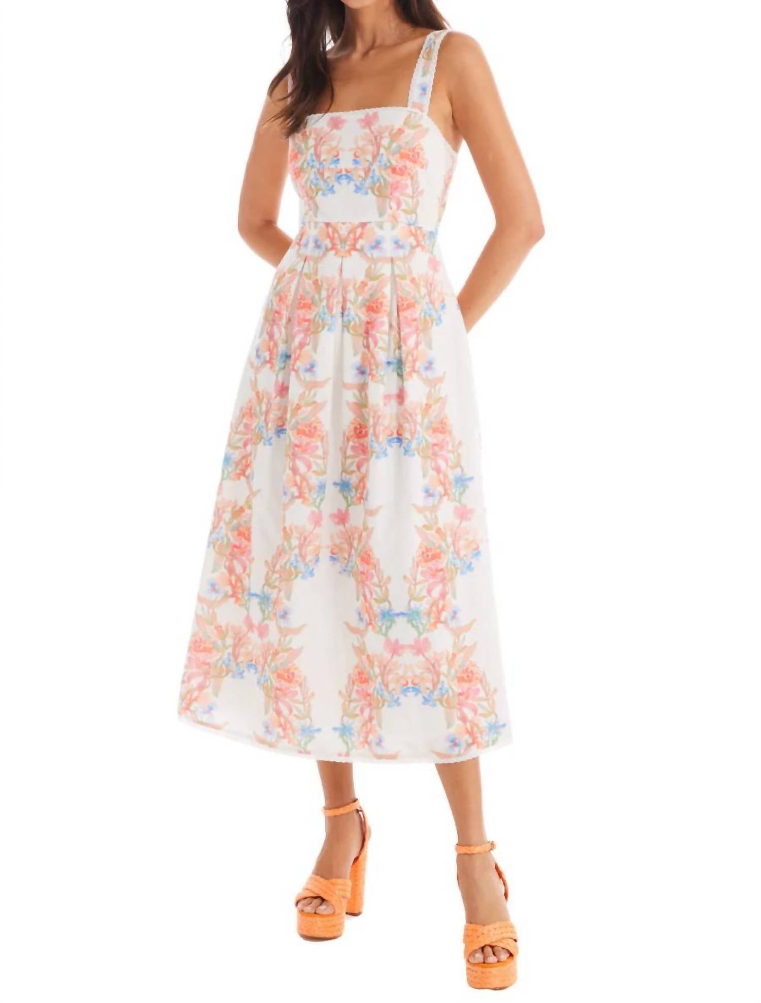 Allison Avery - Women's Juliana Midi Dress - clothing - cotton - dresses