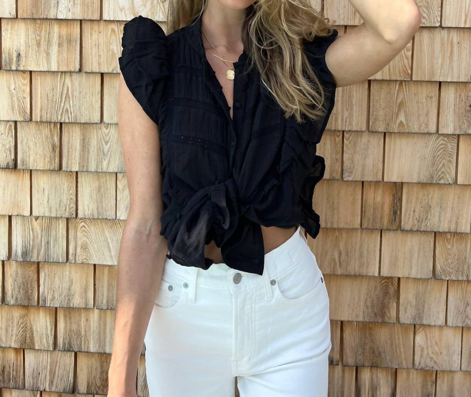 Allison New York - Bridget Blouse - black - blouses - clothing