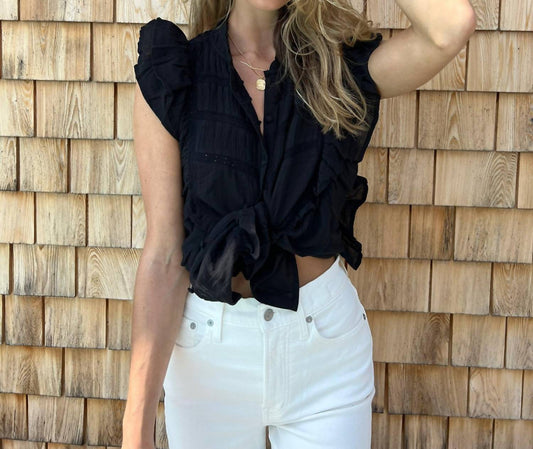 Allison New York - Bridget Blouse - black - blouses - clothing