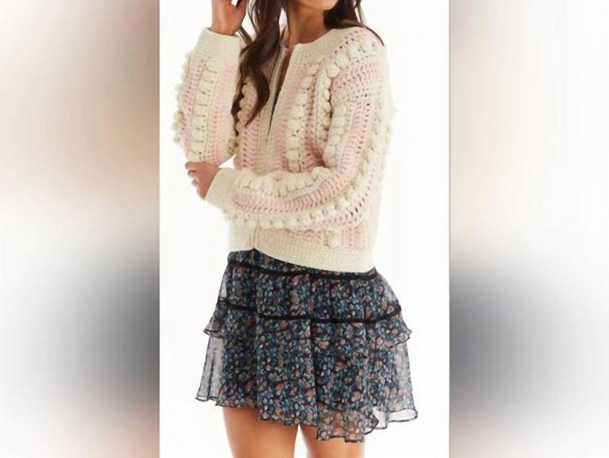 Allison New York - Crochet Bomber Jacket
