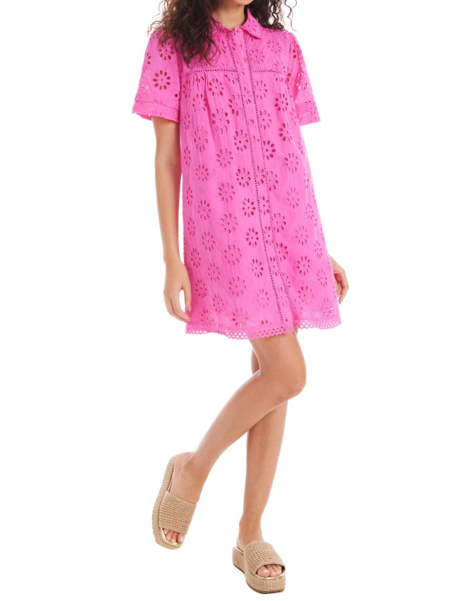 Allison New York - Eliana Eyelet Dress - clothing - cotton - dresses