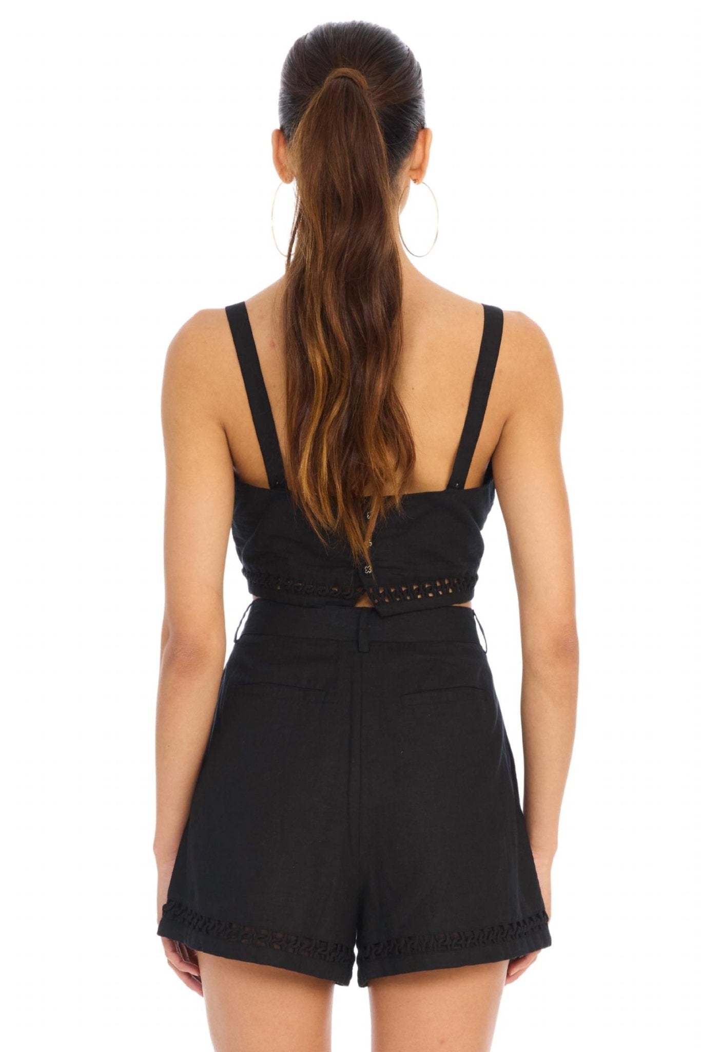 Allison New York - Elise Shorts - black - clothing - high - waist