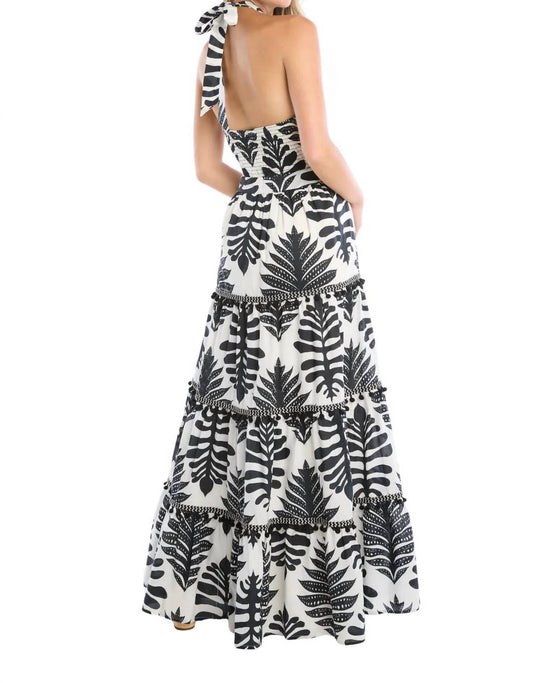 Allison New York - Miley Halter Dress - black - clothing - cotton