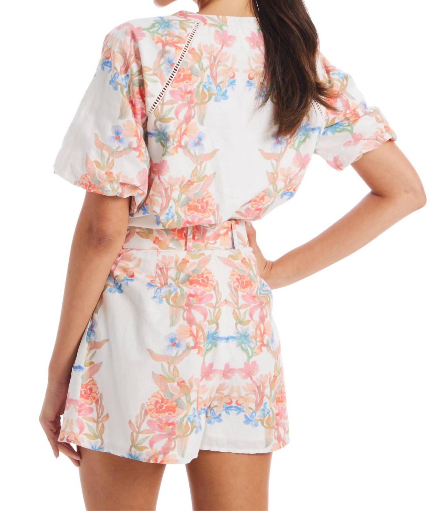 Allison New York - Tracy Shorts - clothing - cotton - blend - high - waist