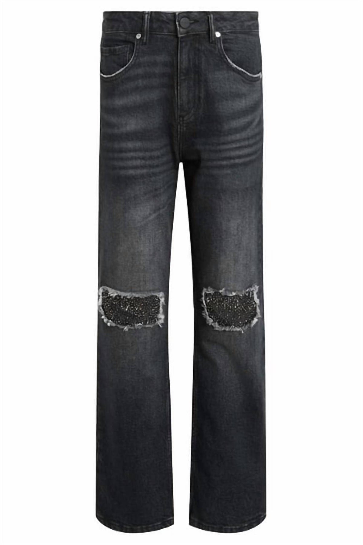 Allsaints - Ida Embroidered Cropped Jeans
