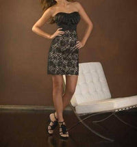 Allure Couture - Strapless Mini Dress