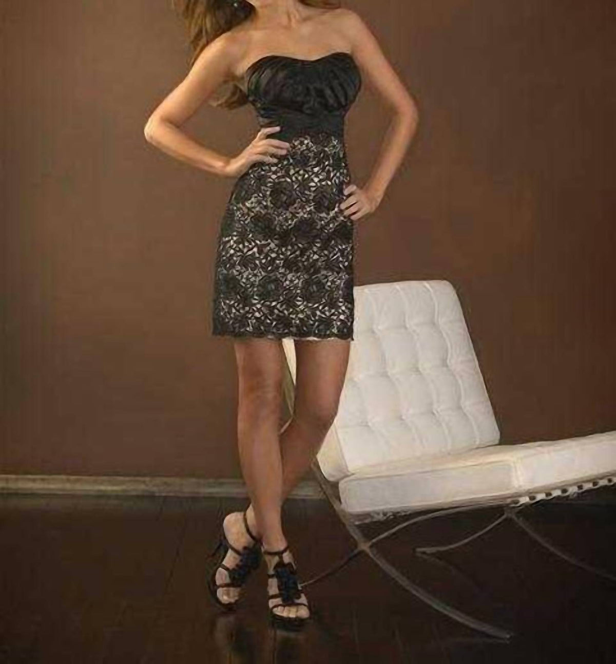 Allure Couture - Strapless Mini Dress