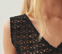 Alohas - Kioko Black Knit Top