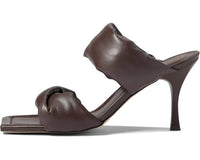 Alohas - Women's Twist Strap Heel - brown - heels - shoes