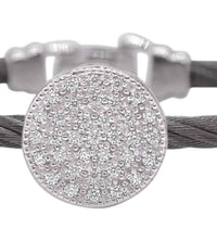 Alor - Women's Round Disc Diamond Bangle