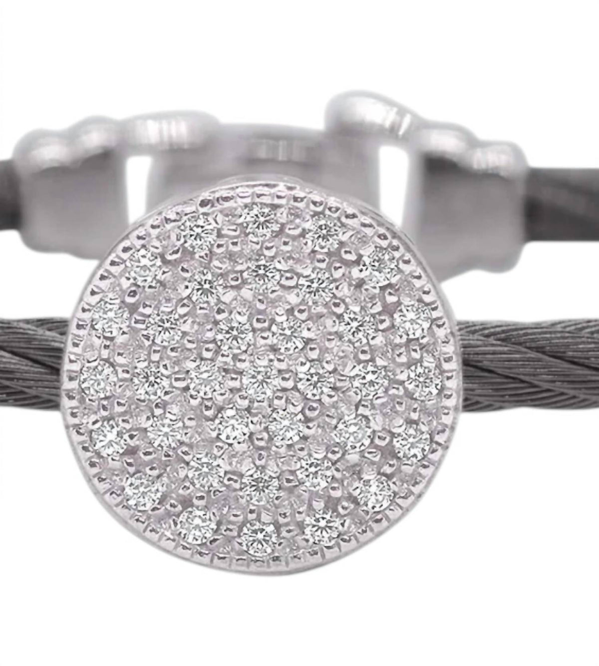 Alor - Women's Round Disc Diamond Bangle