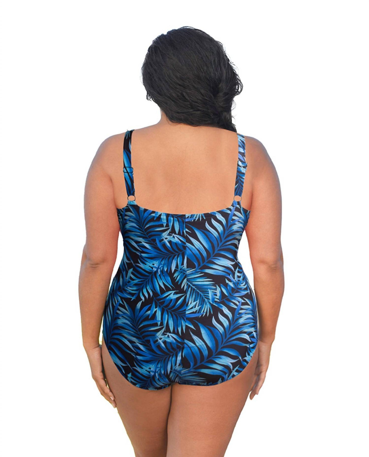 Always For Me - Plus Size V-Neck Twist Front One Piece Swimsuit